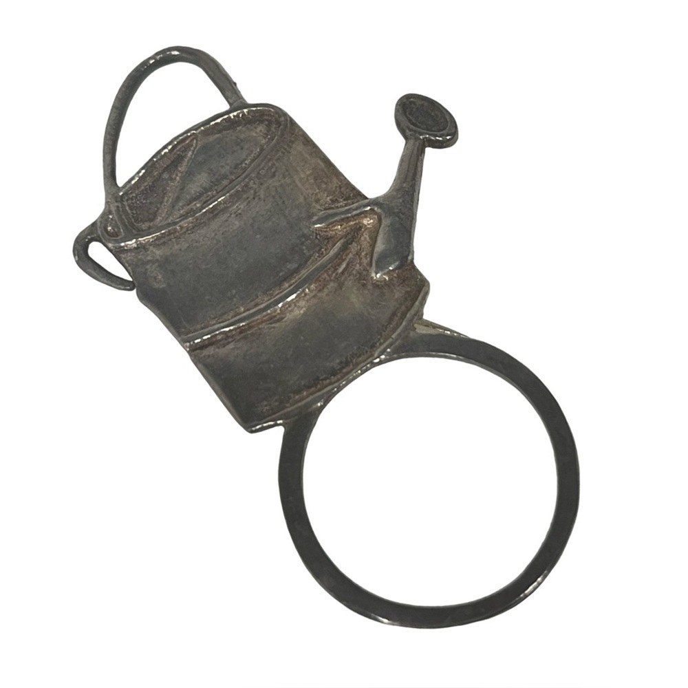 Sterling Silver Watering Can Glasses Holder Brooch